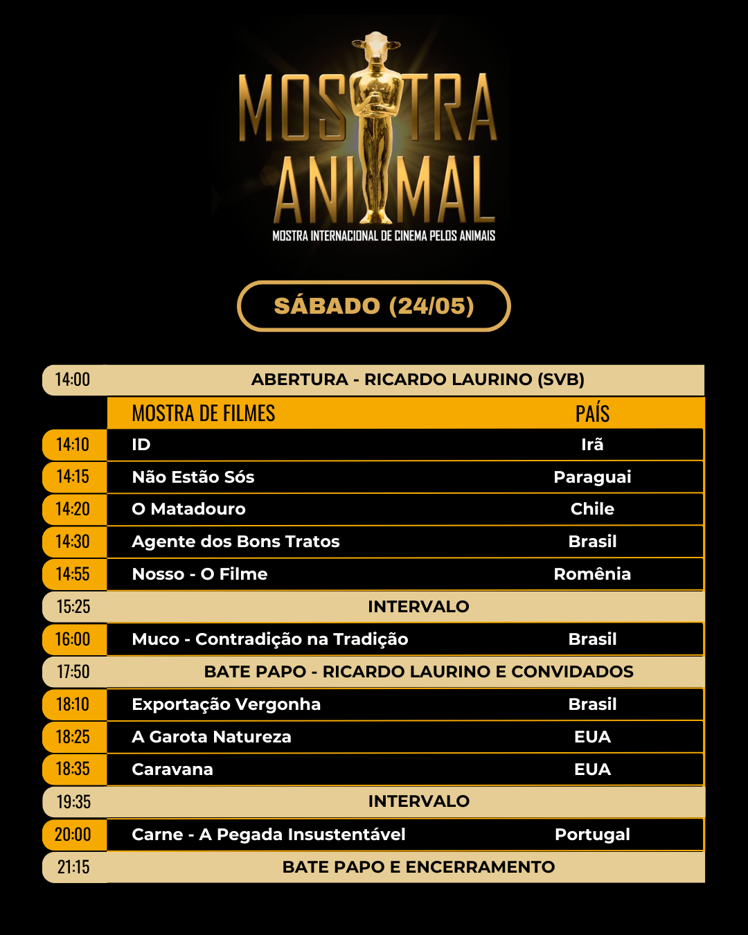 Programação dia 24